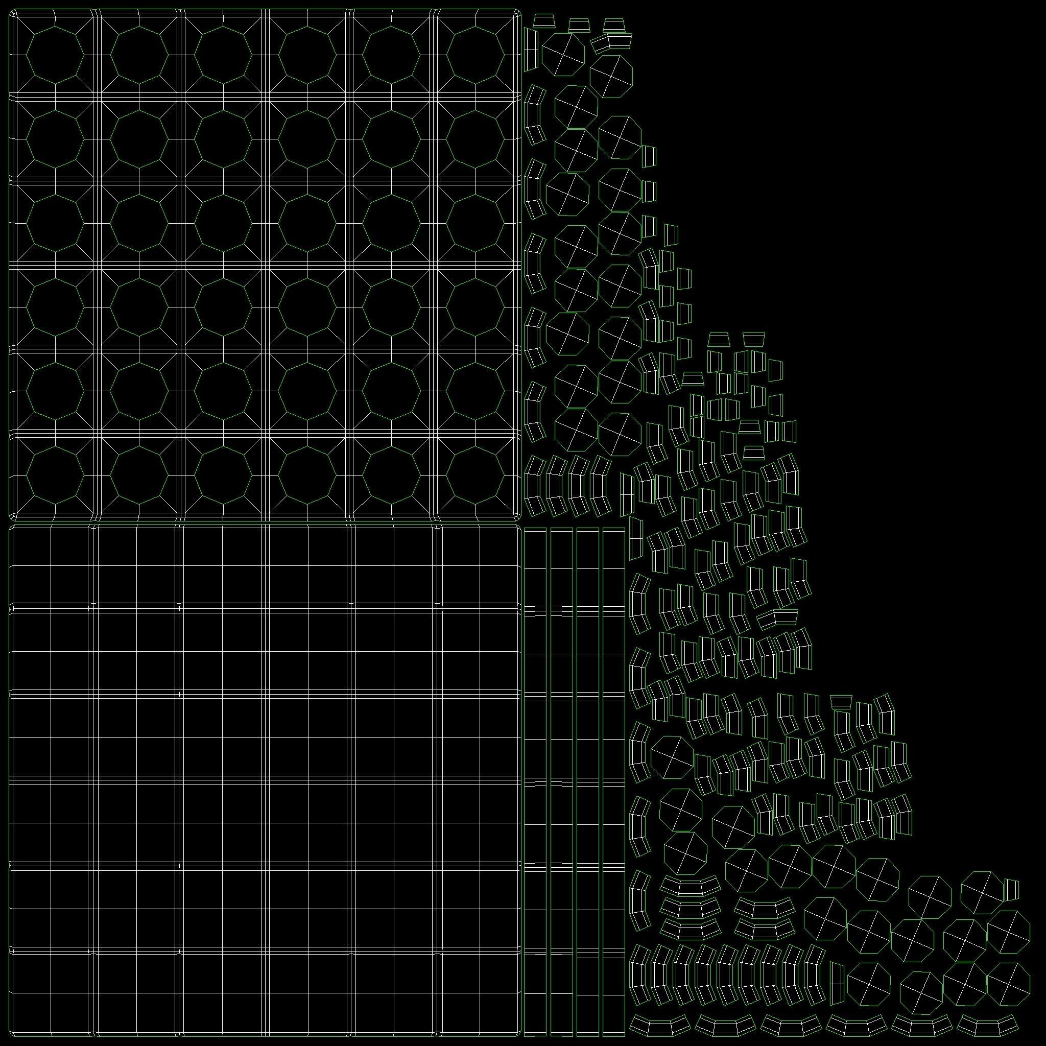 Tactile Pavement Dotted Clean 3D model_12