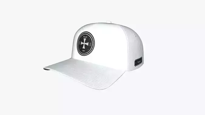 Cap A04 White - Character Fashion Design