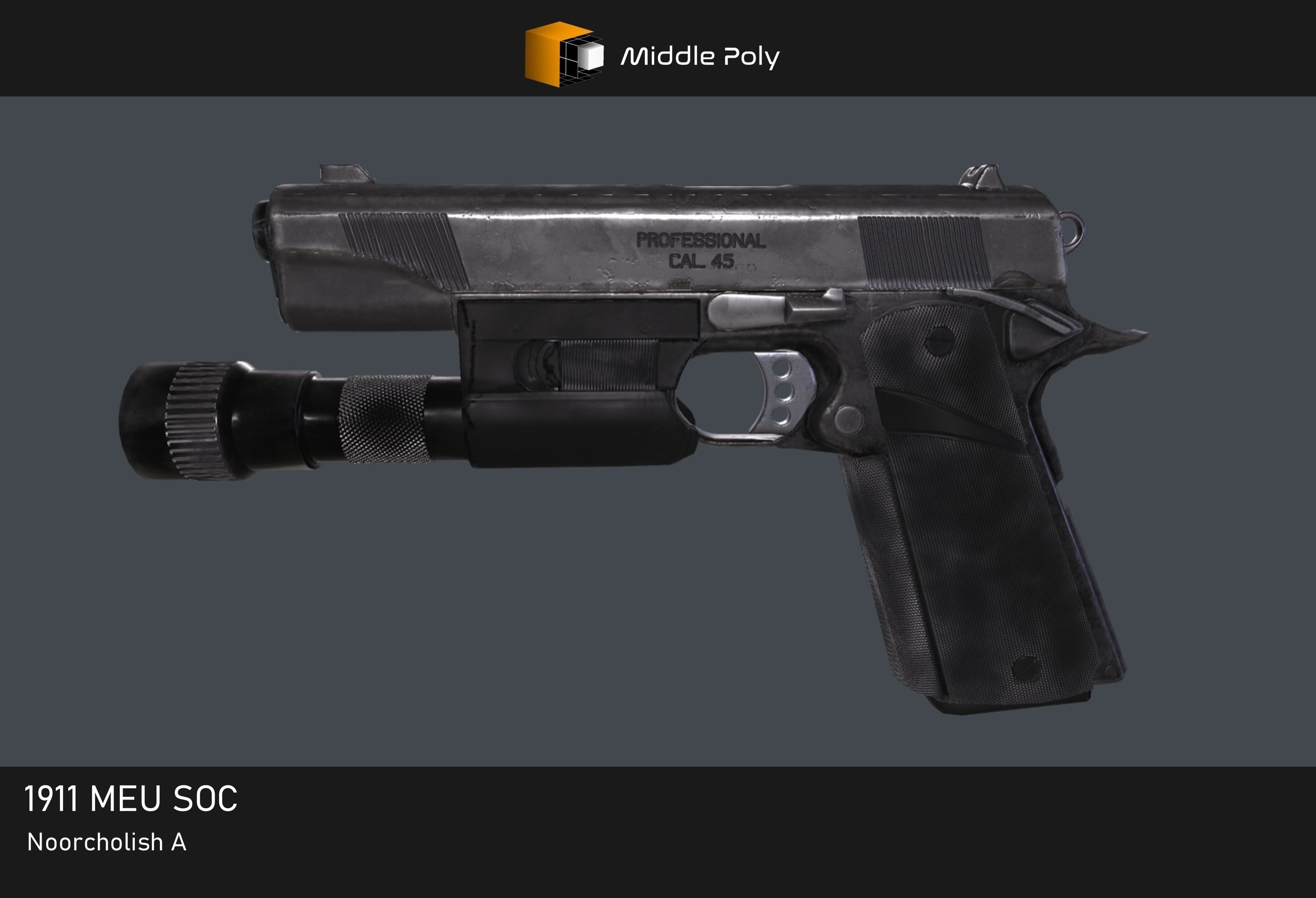1911 MEU SOC Low-poly 3D model_6