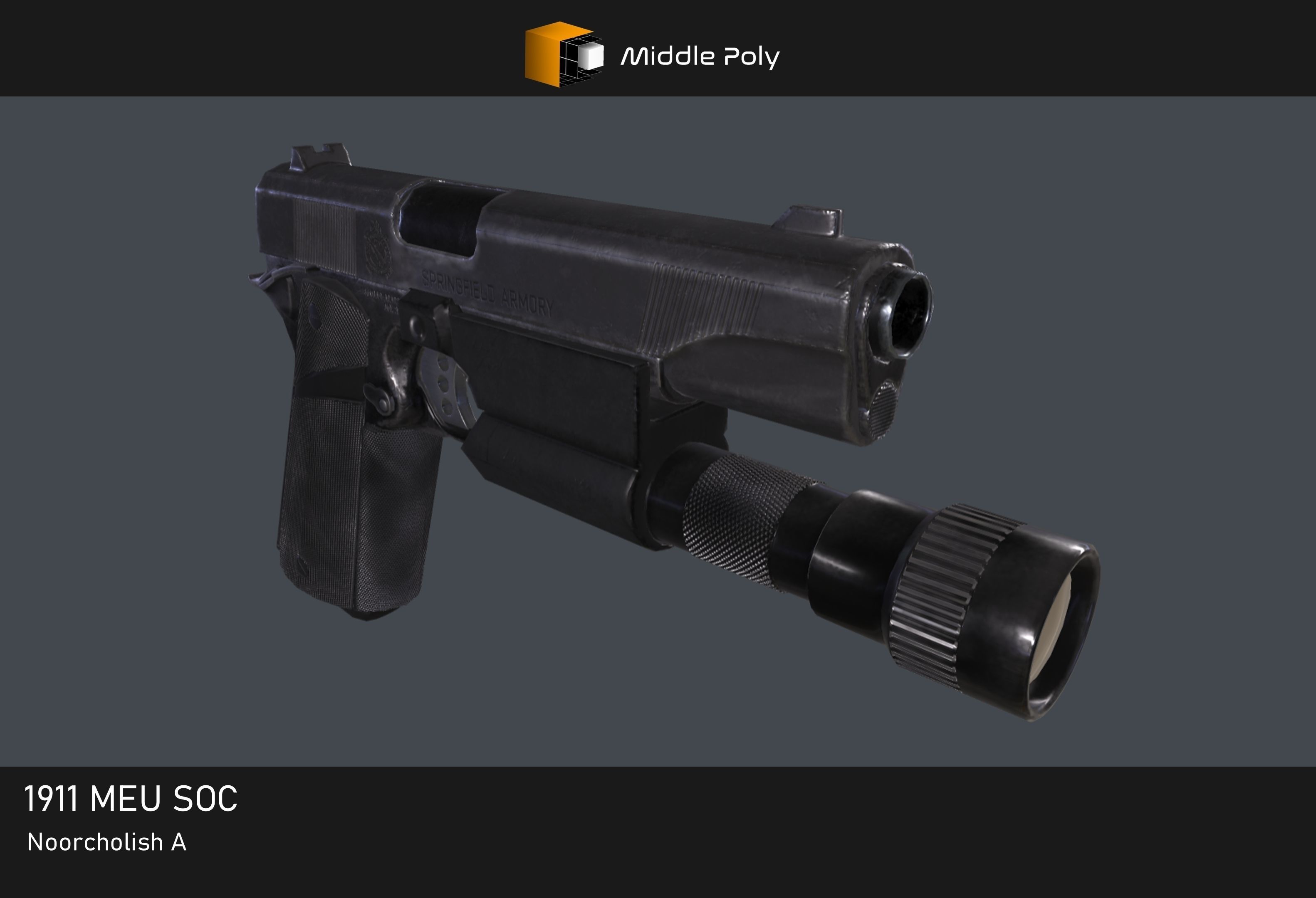 1911 MEU SOC Low-poly 3D model_4