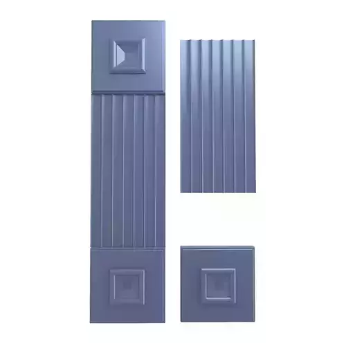 Classic pilaster 02 3D model