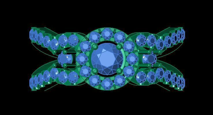 fancy ring 3D print model_8