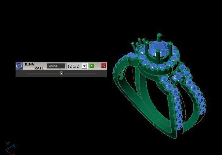 fancy ring 3D print model_12