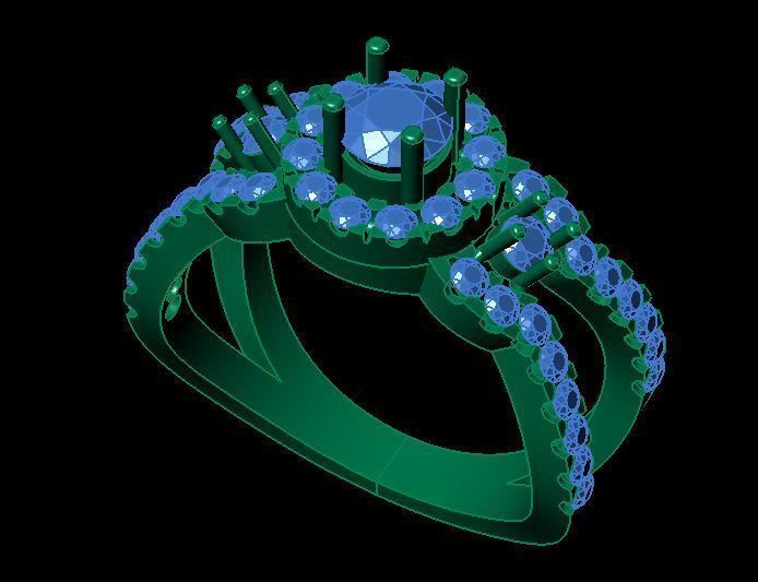 fancy ring 3D print model_6