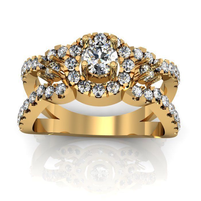 fancy ring 3D print model_4