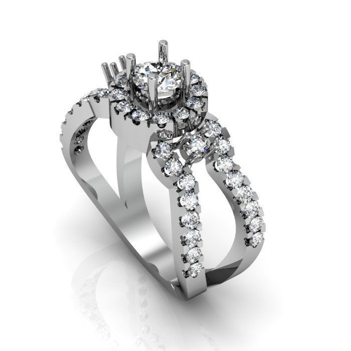 fancy ring 3D print model_1