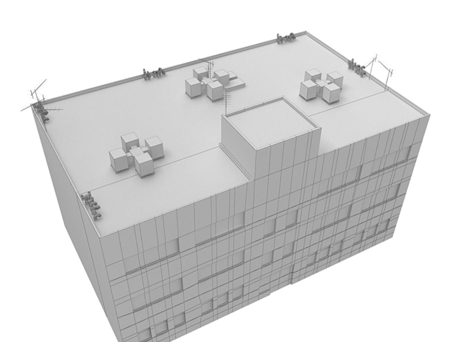 House for the quarter 3D model_2