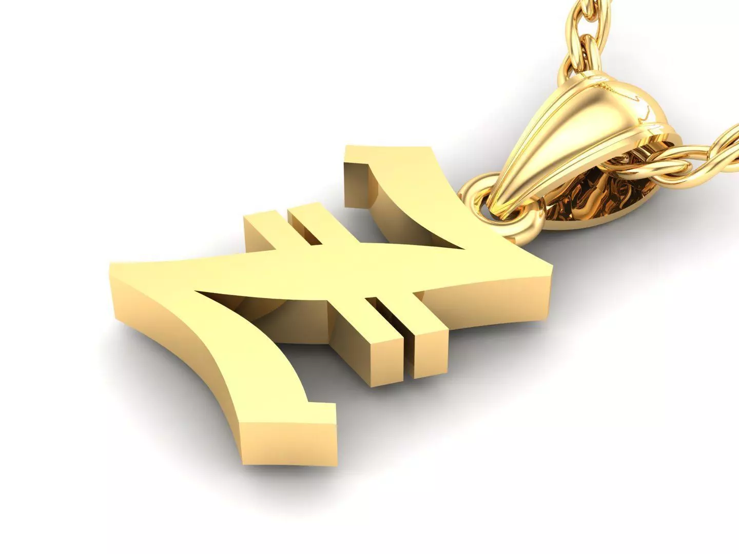 Letter Z Pendant Version 6 3D print model_0