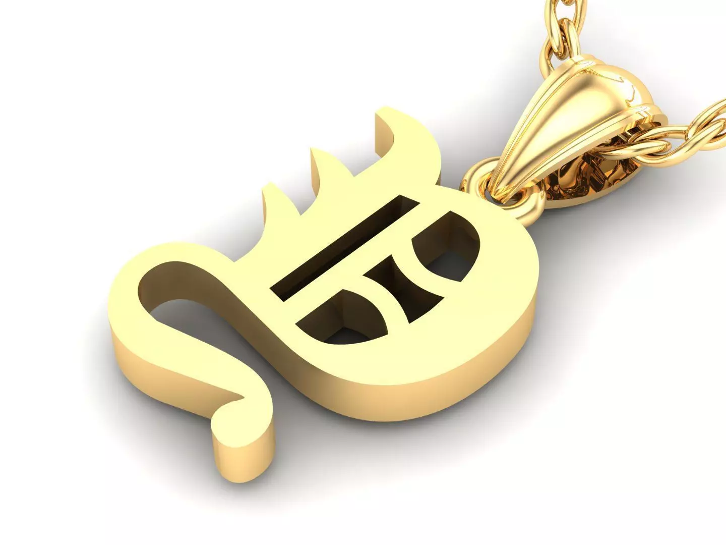 Letter Y Pendant Version 6 3D print model_0