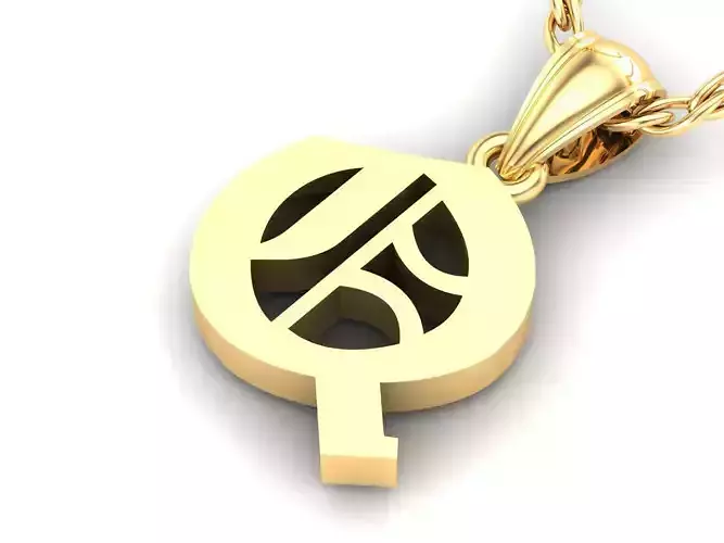 Letter Q Pendant Version 6