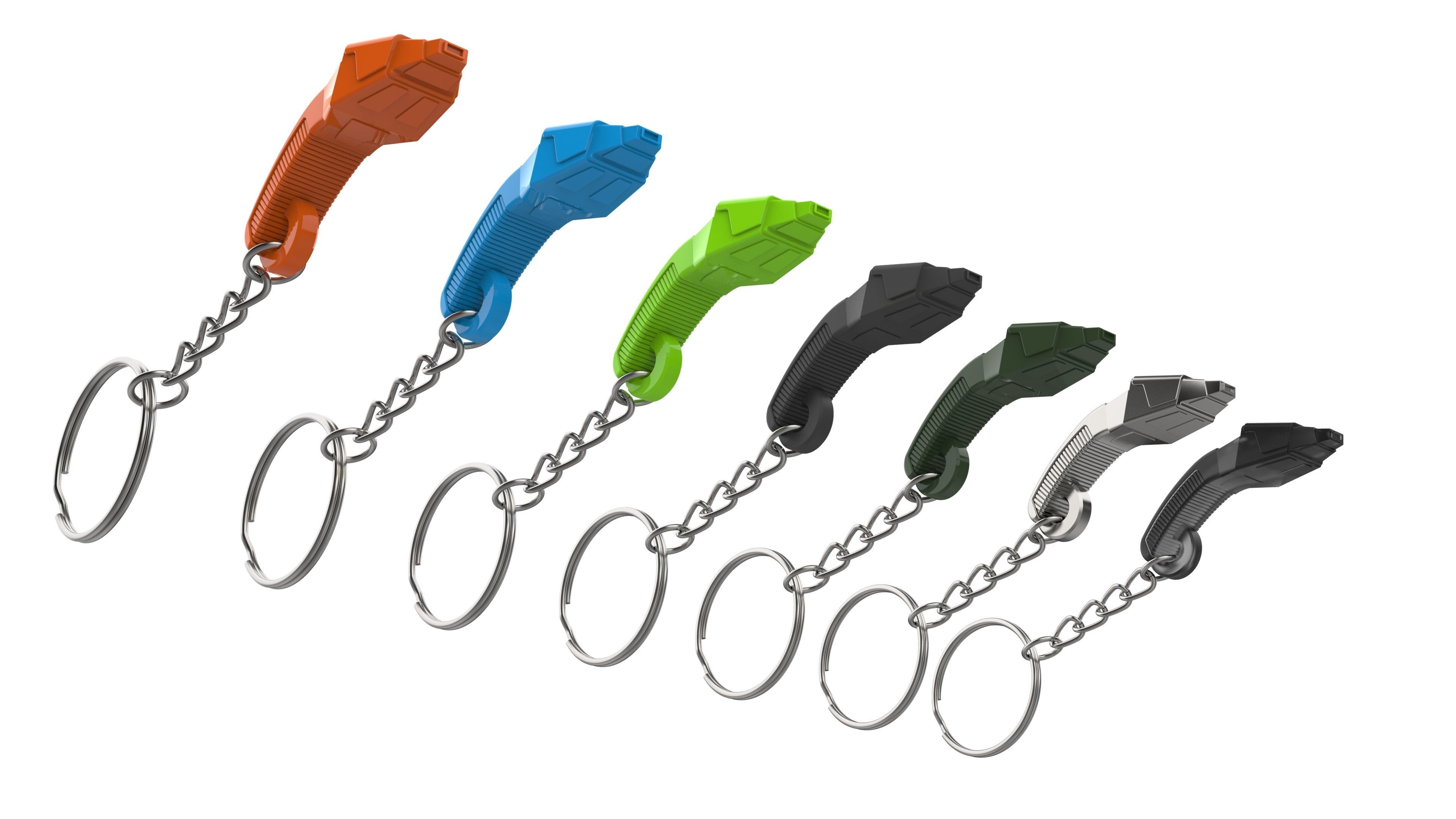 Keychain - Boomerang Phaser - Star Trek - Printable - STL 3D print model_16