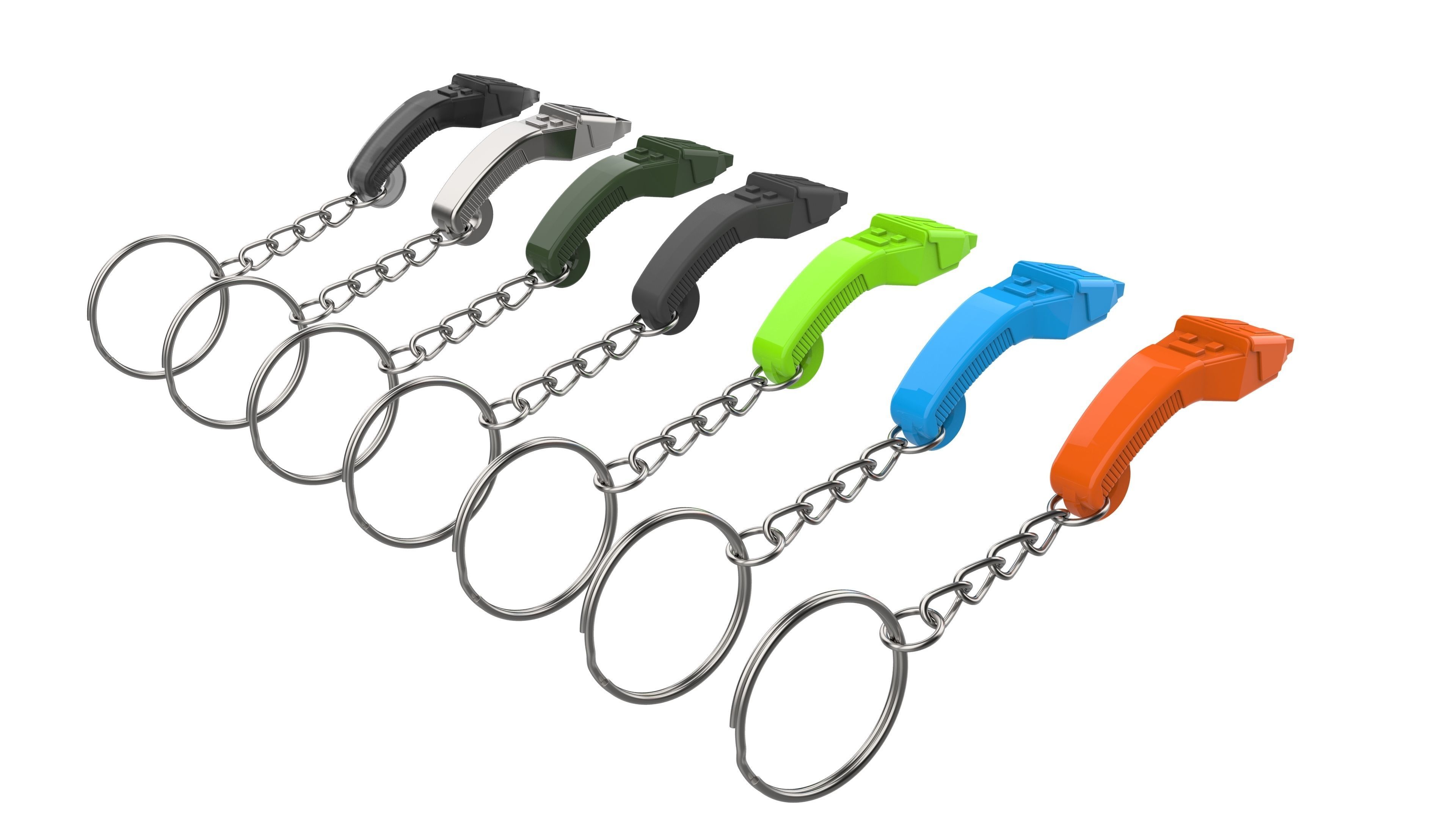 Keychain - Boomerang Phaser - Star Trek - Printable - STL 3D print model_11