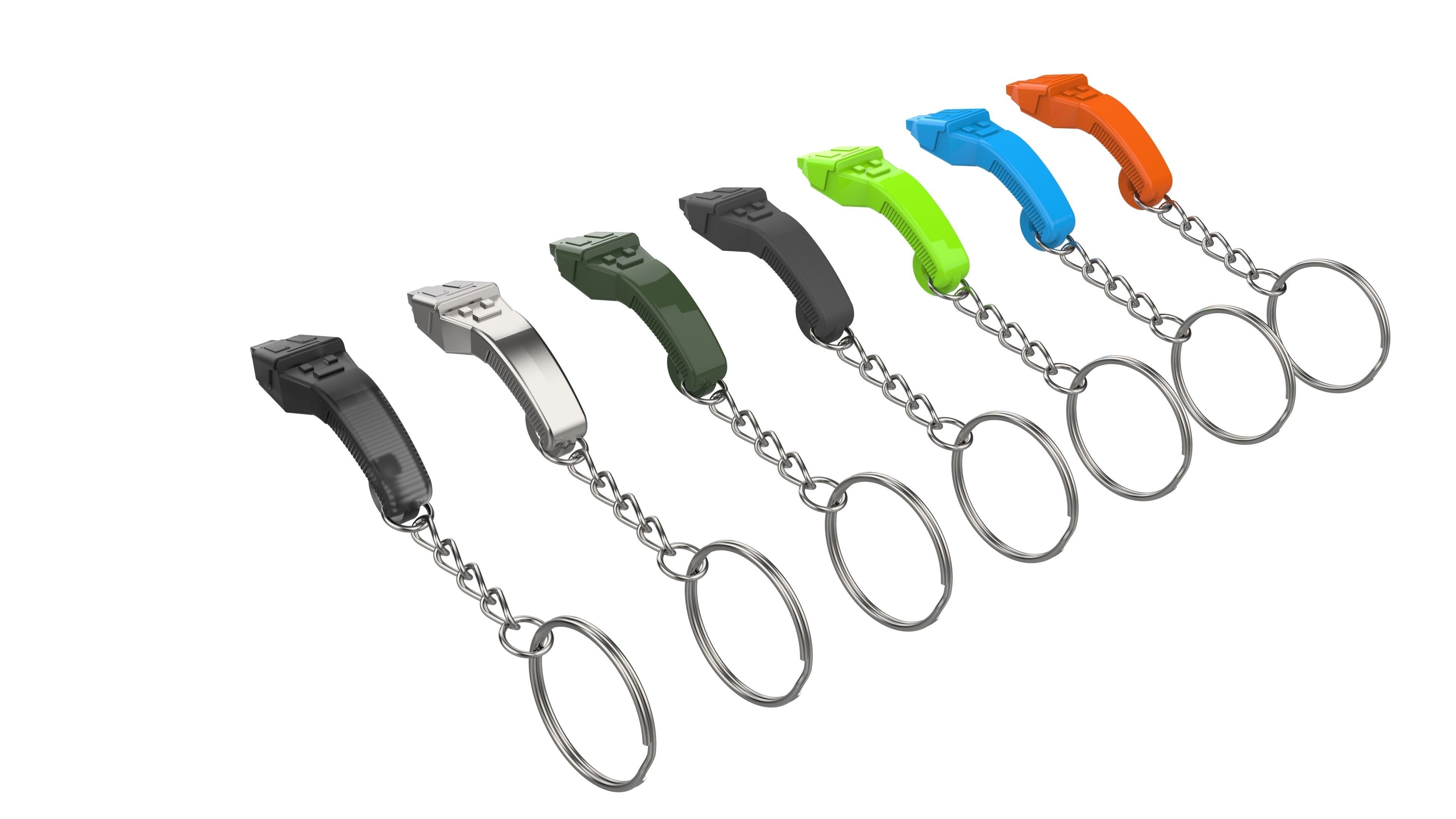 Keychain - Boomerang Phaser - Star Trek - Printable - STL 3D print model_10