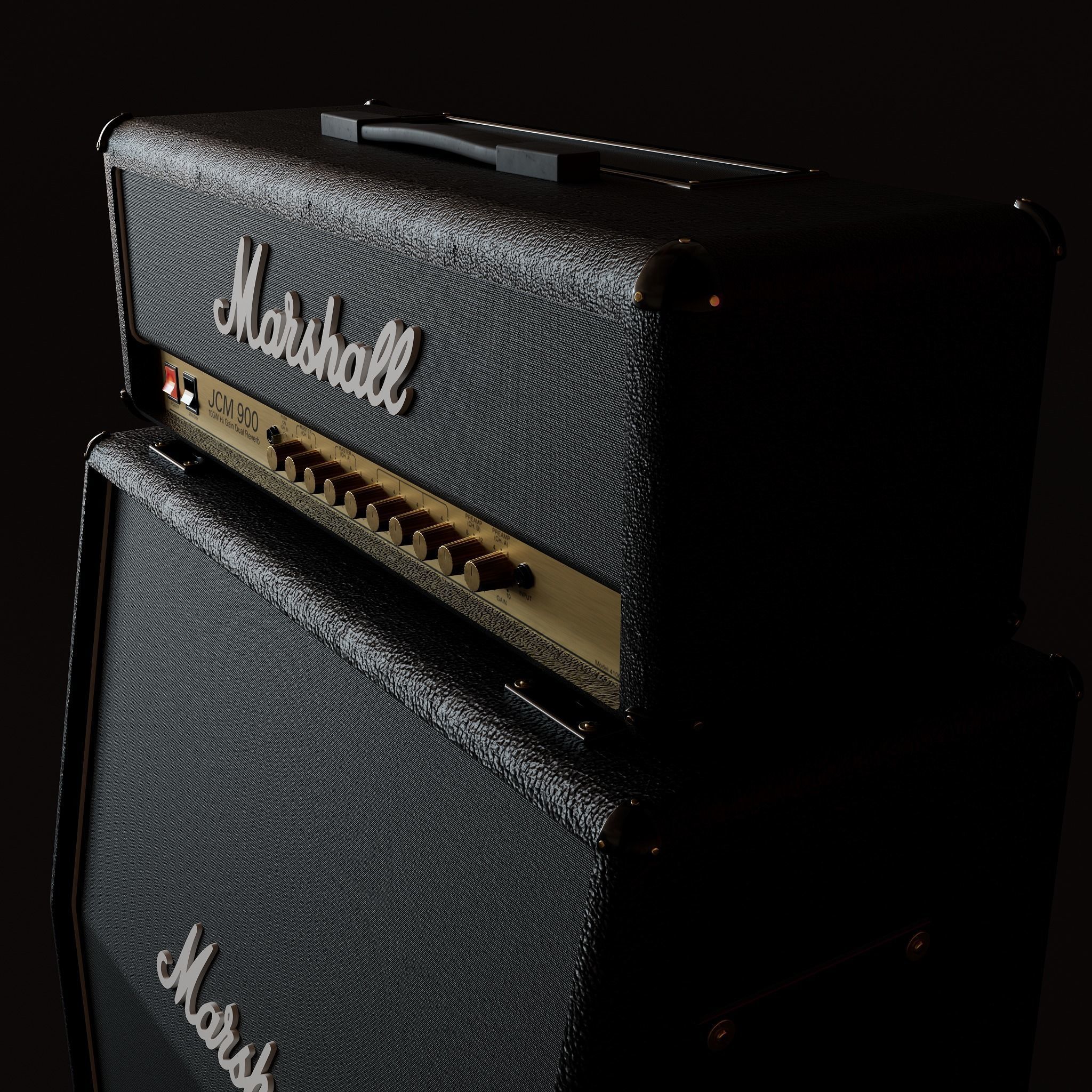 Marshall JCM 900 Model 3D model_2