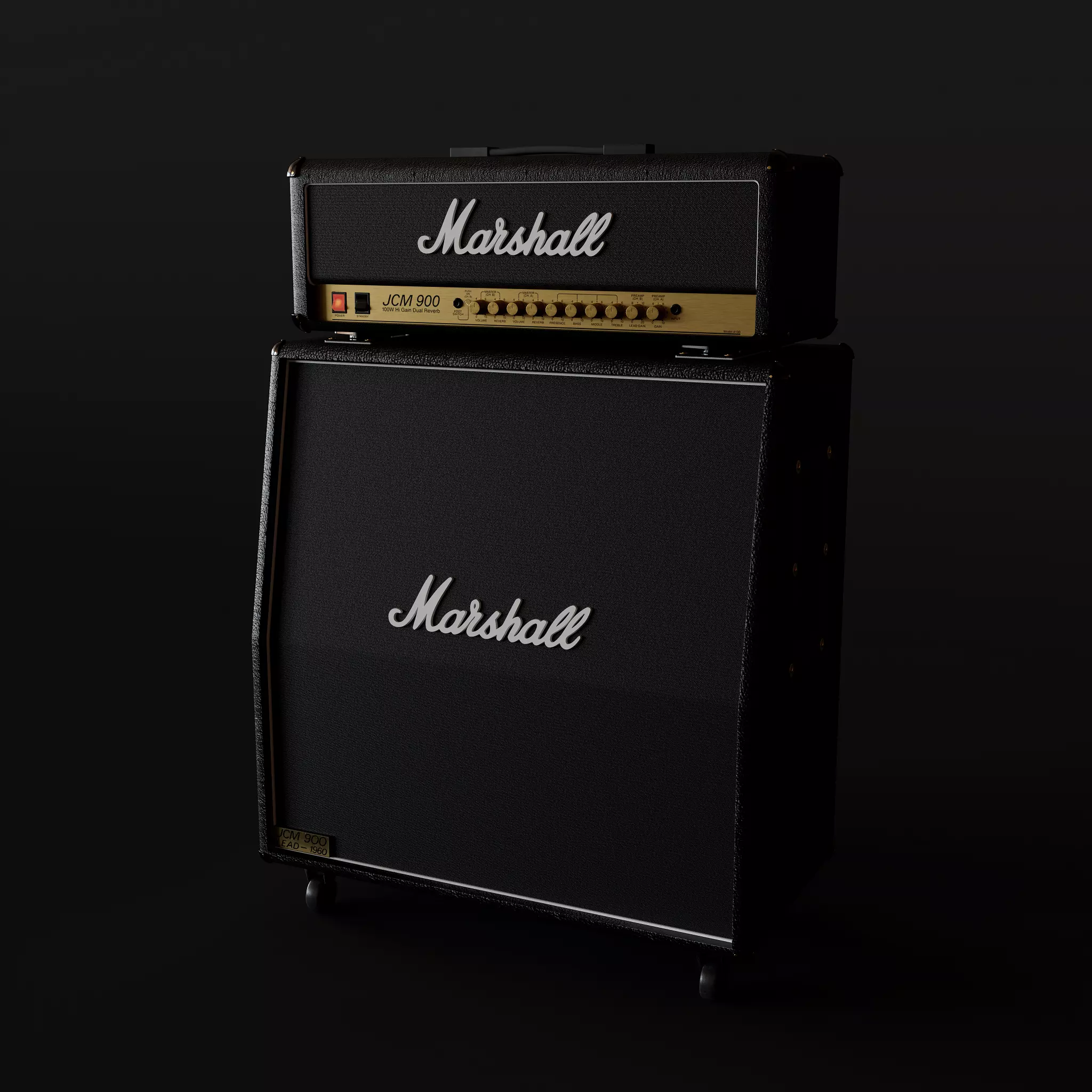 Marshall JCM 900 Model 3D model_0