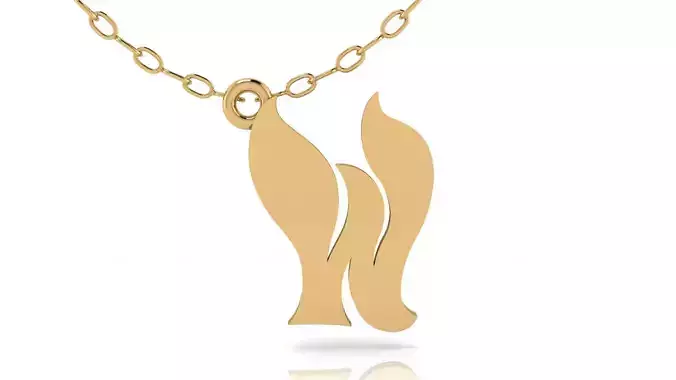 Alphabet Stylish Pendant W