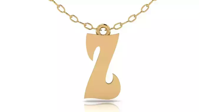 Alphabet Stylish Pendant Z