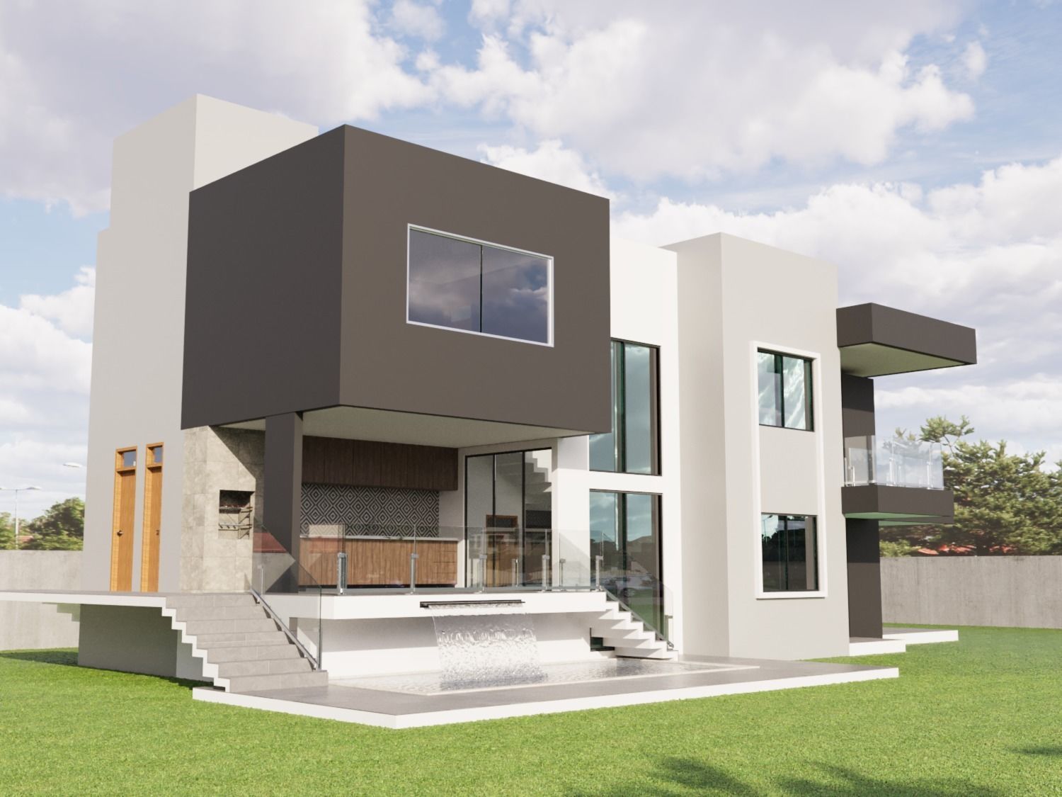 Modern House 3D model_2