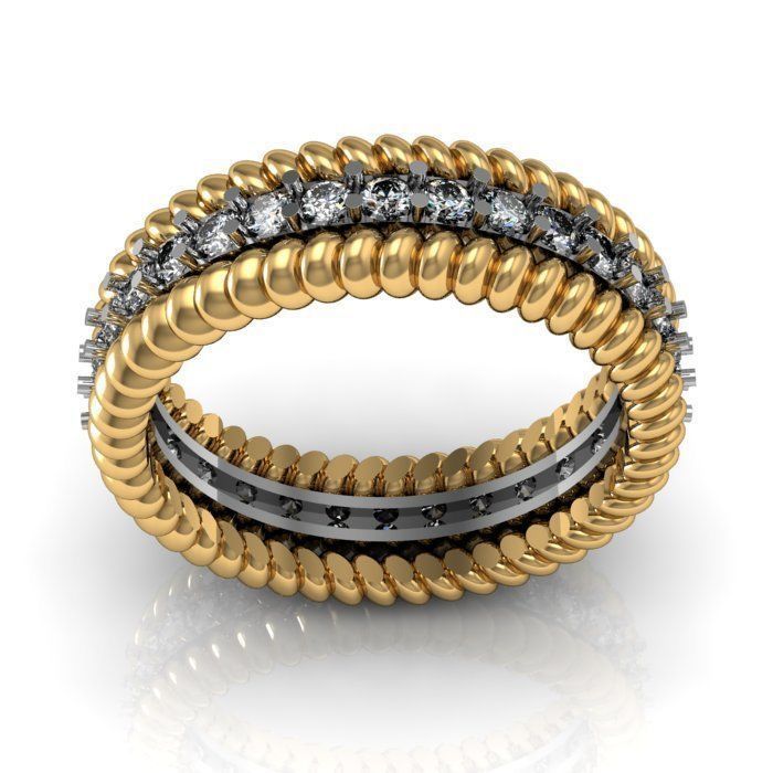 band ring 3D print model_3