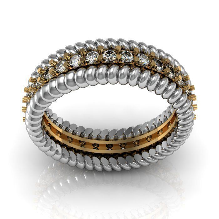 band ring 3D print model_4