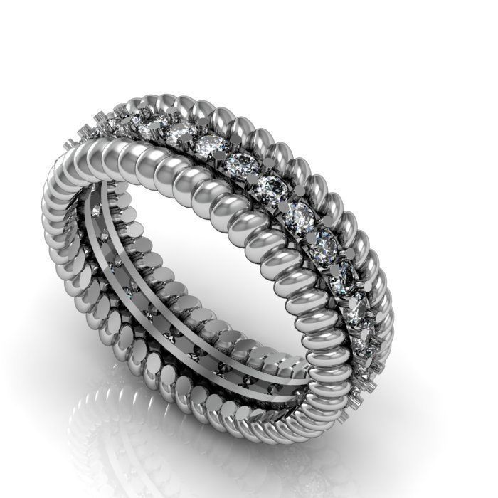 band ring 3D print model_1