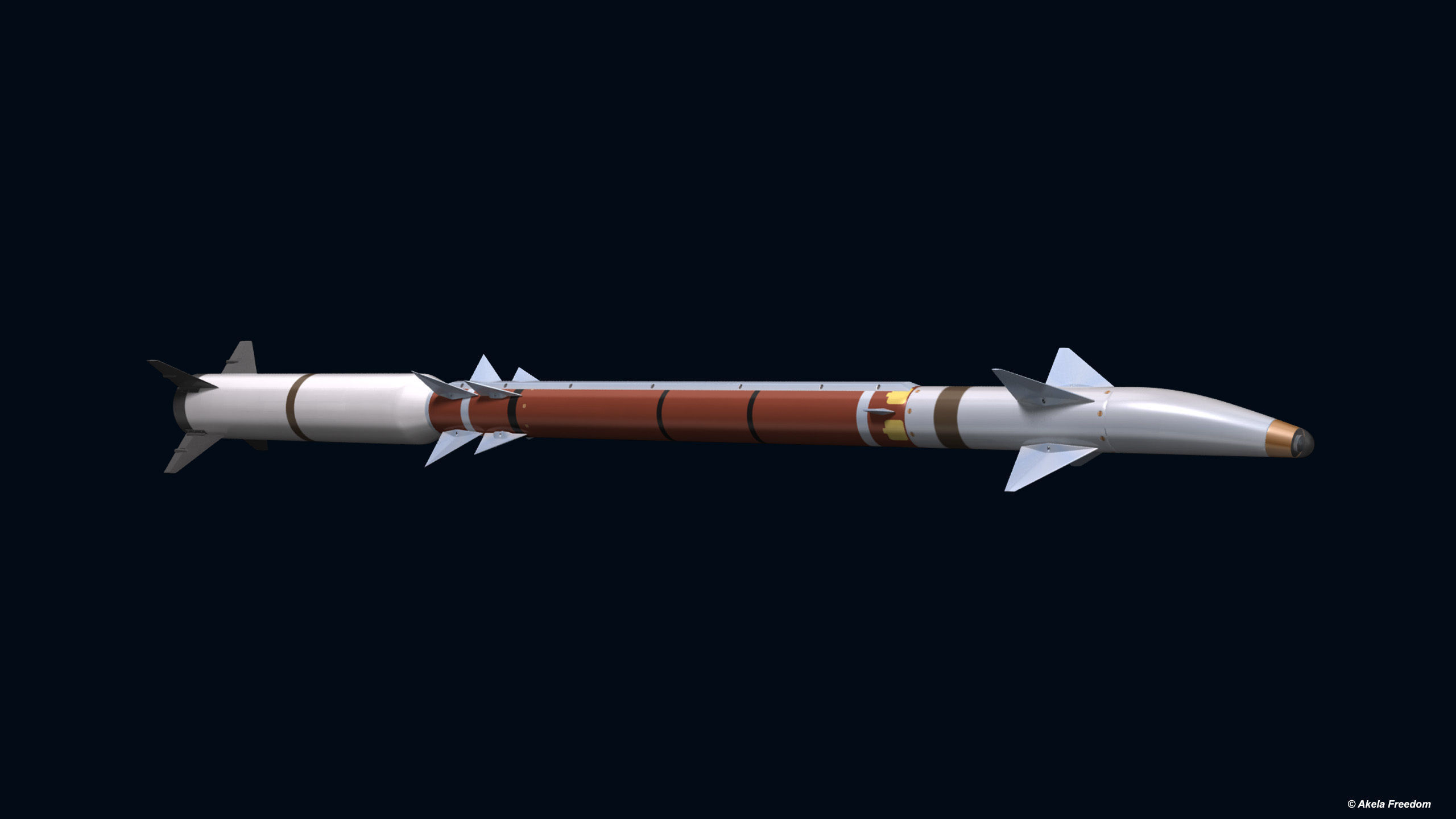 Stunner Missile for Davids Sling 3D model_2