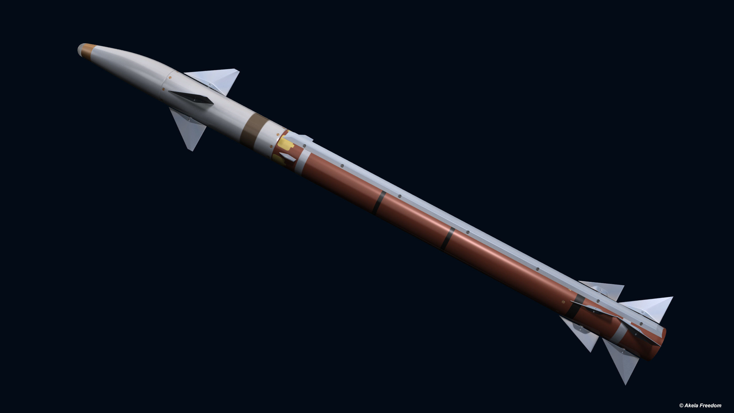 Stunner Missile for Davids Sling 3D model_8