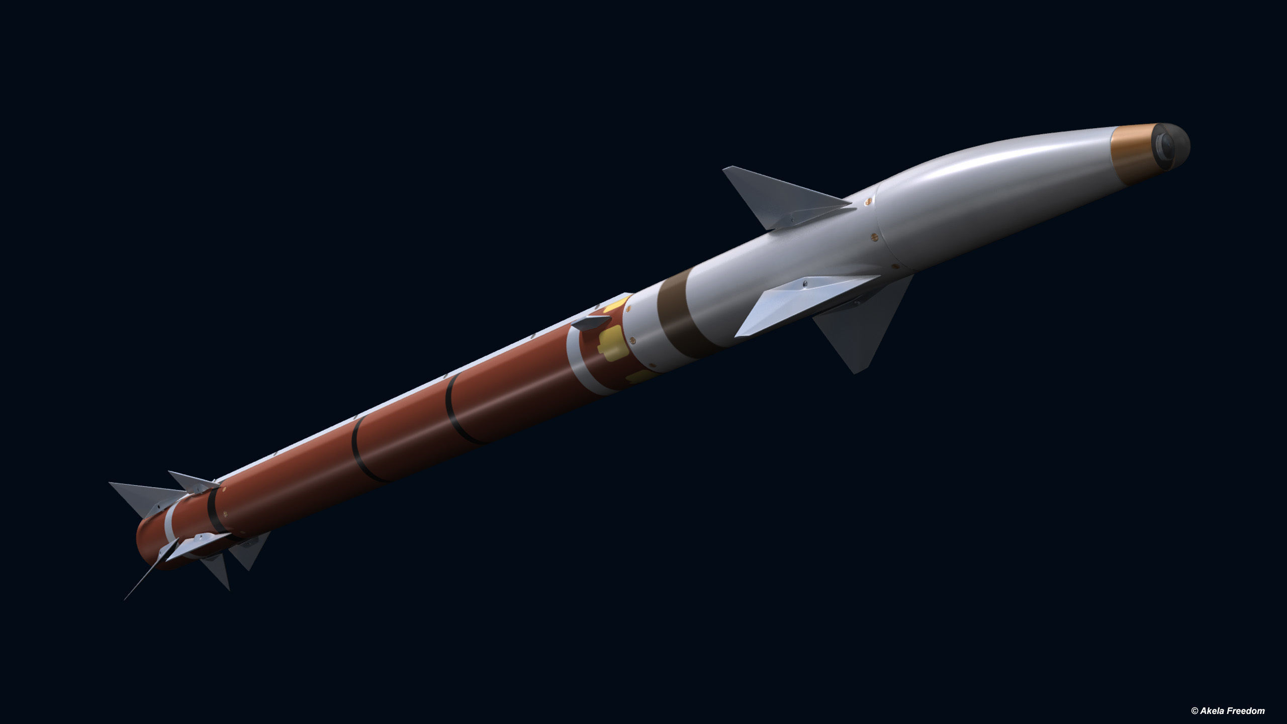 Stunner Missile for Davids Sling 3D model_6