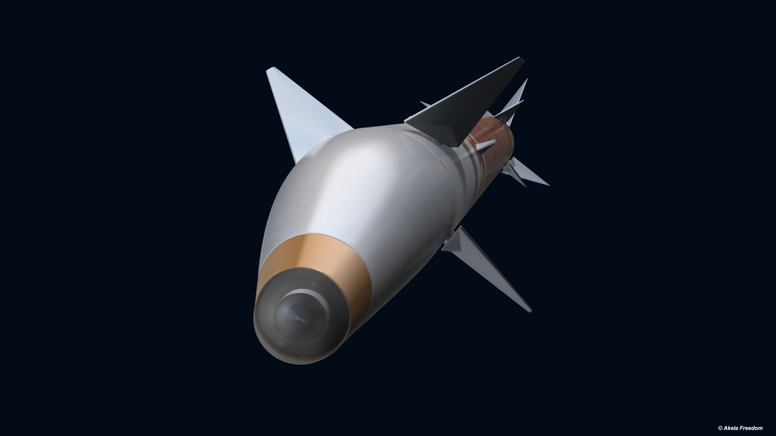 Stunner Missile for Davids Sling 3D model_7