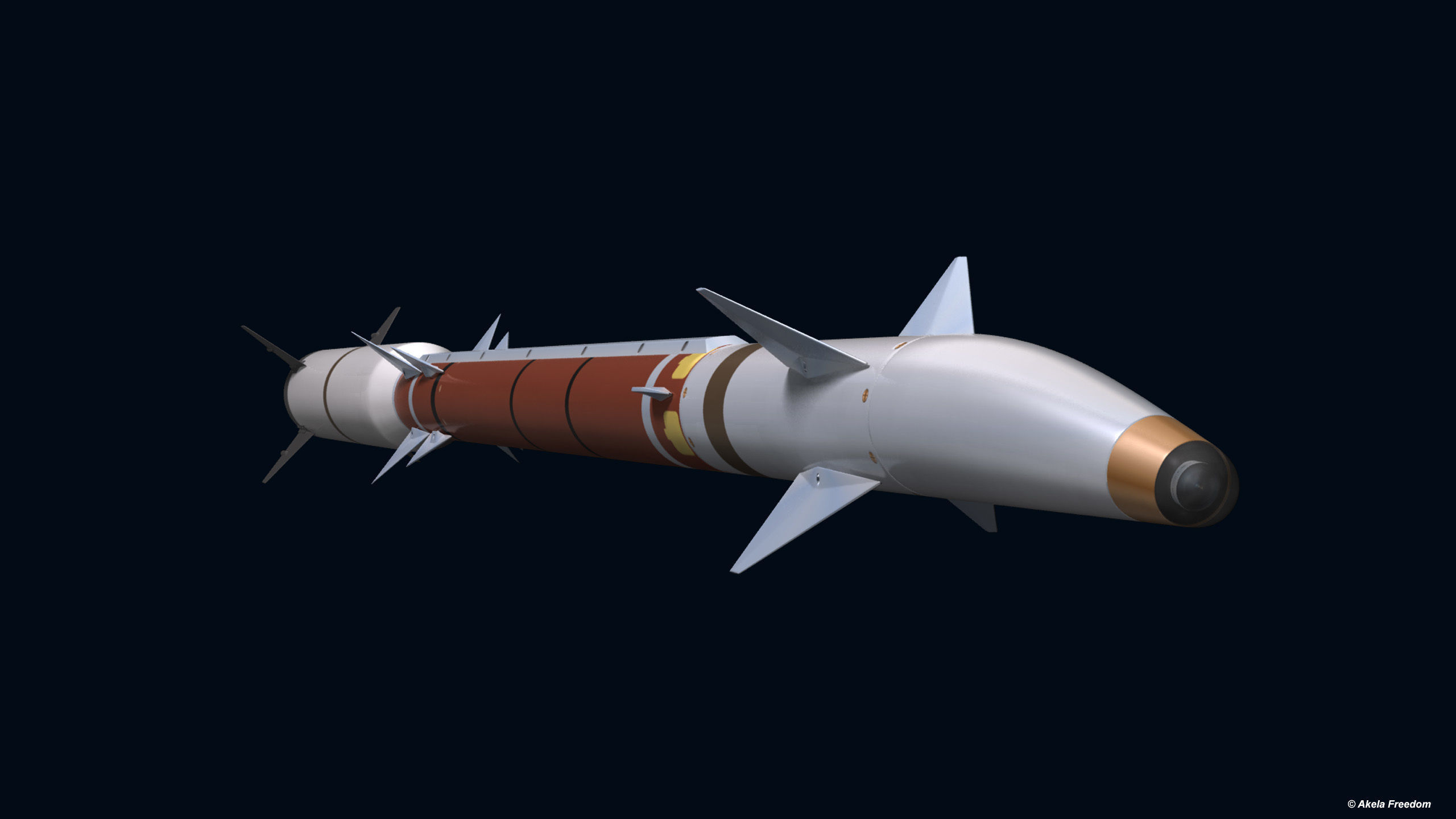 Stunner Missile for Davids Sling 3D model_4
