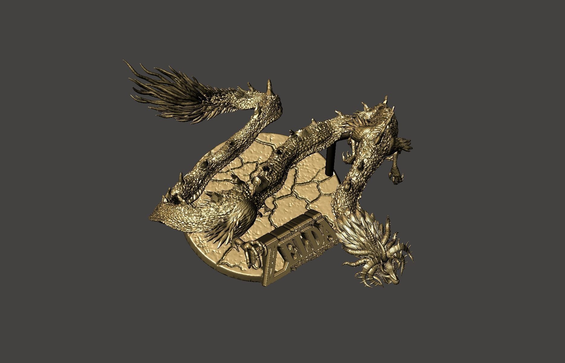 DEMON DRAGON GANON TOTK LEGEND OF ZELDA EXTREME DETAILED STL 3D print model_15