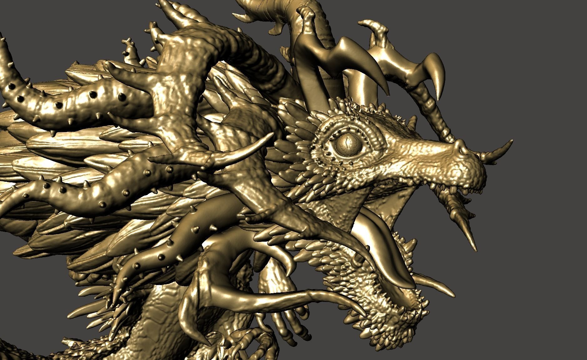 DEMON DRAGON GANON TOTK LEGEND OF ZELDA EXTREME DETAILED STL 3D print model_40