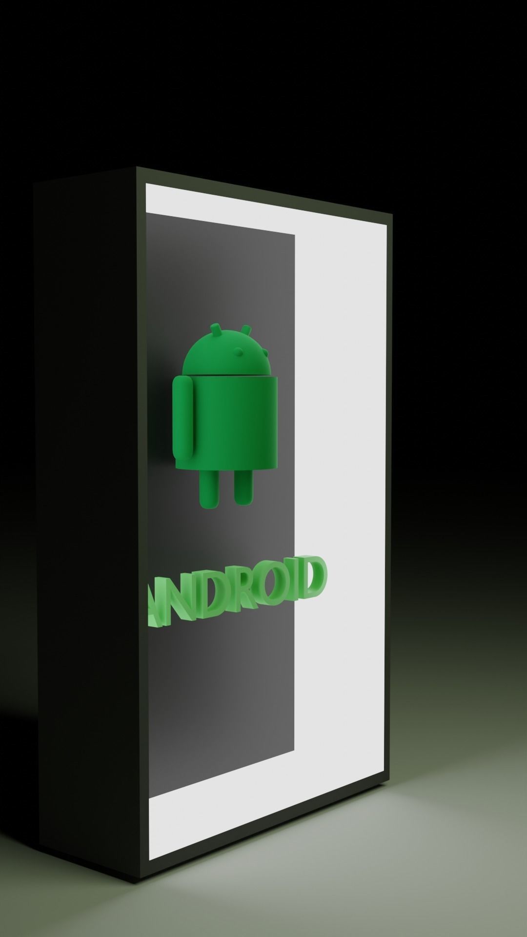 Android Robo Logo 3D model_2