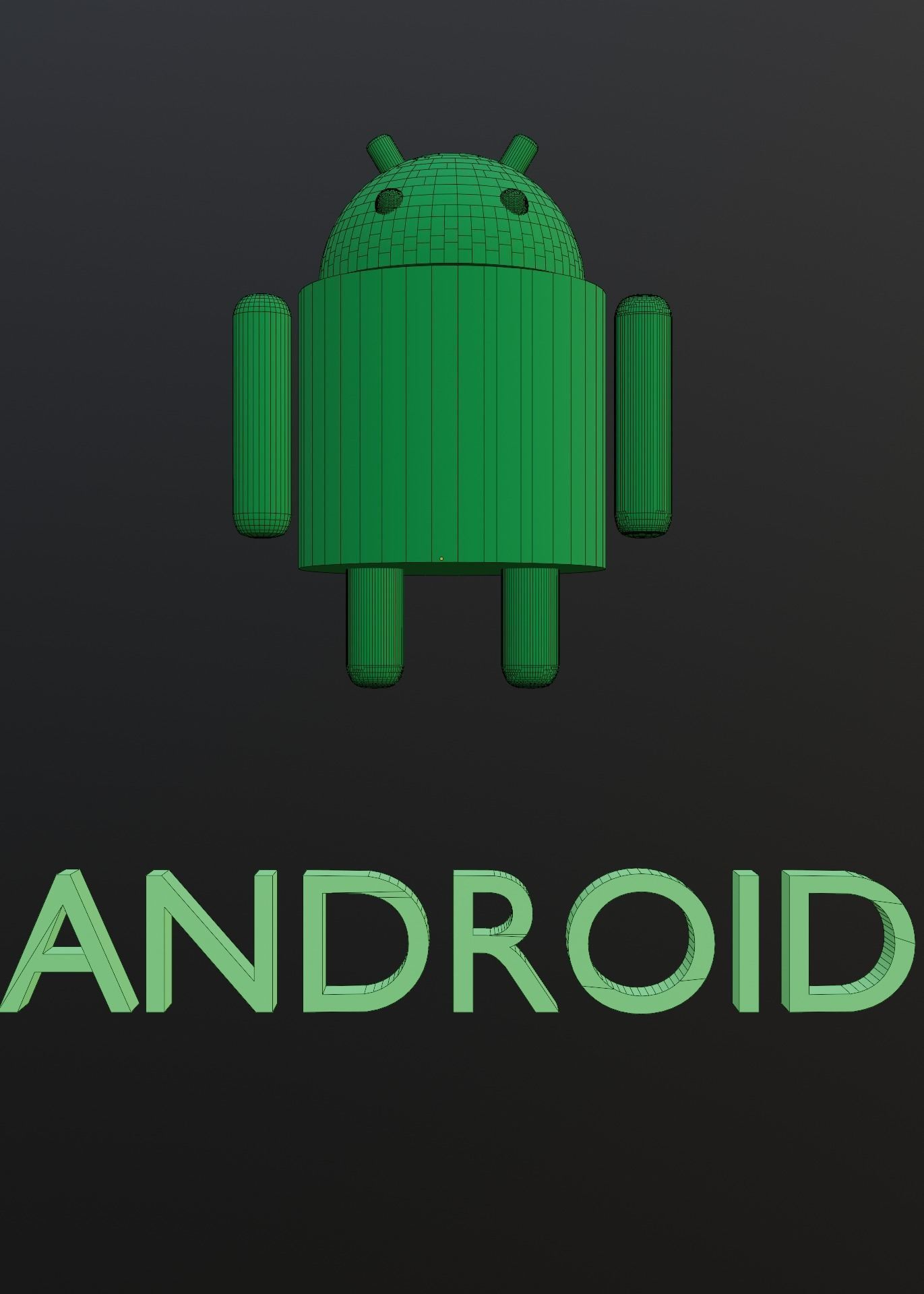 Android Robo Logo 3D model_7
