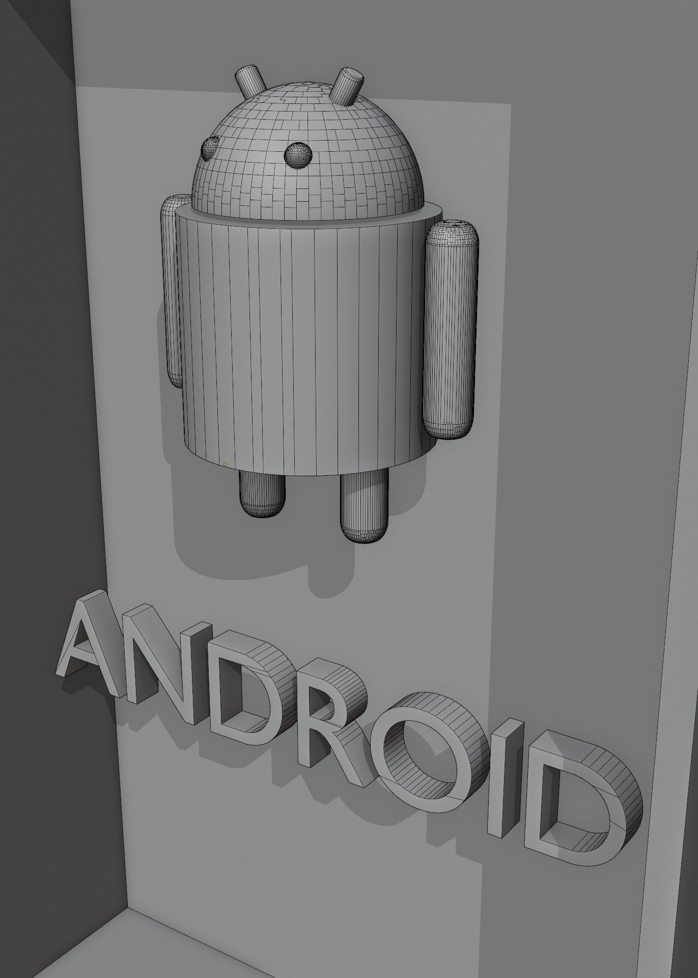 Android Robo Logo 3D model_14