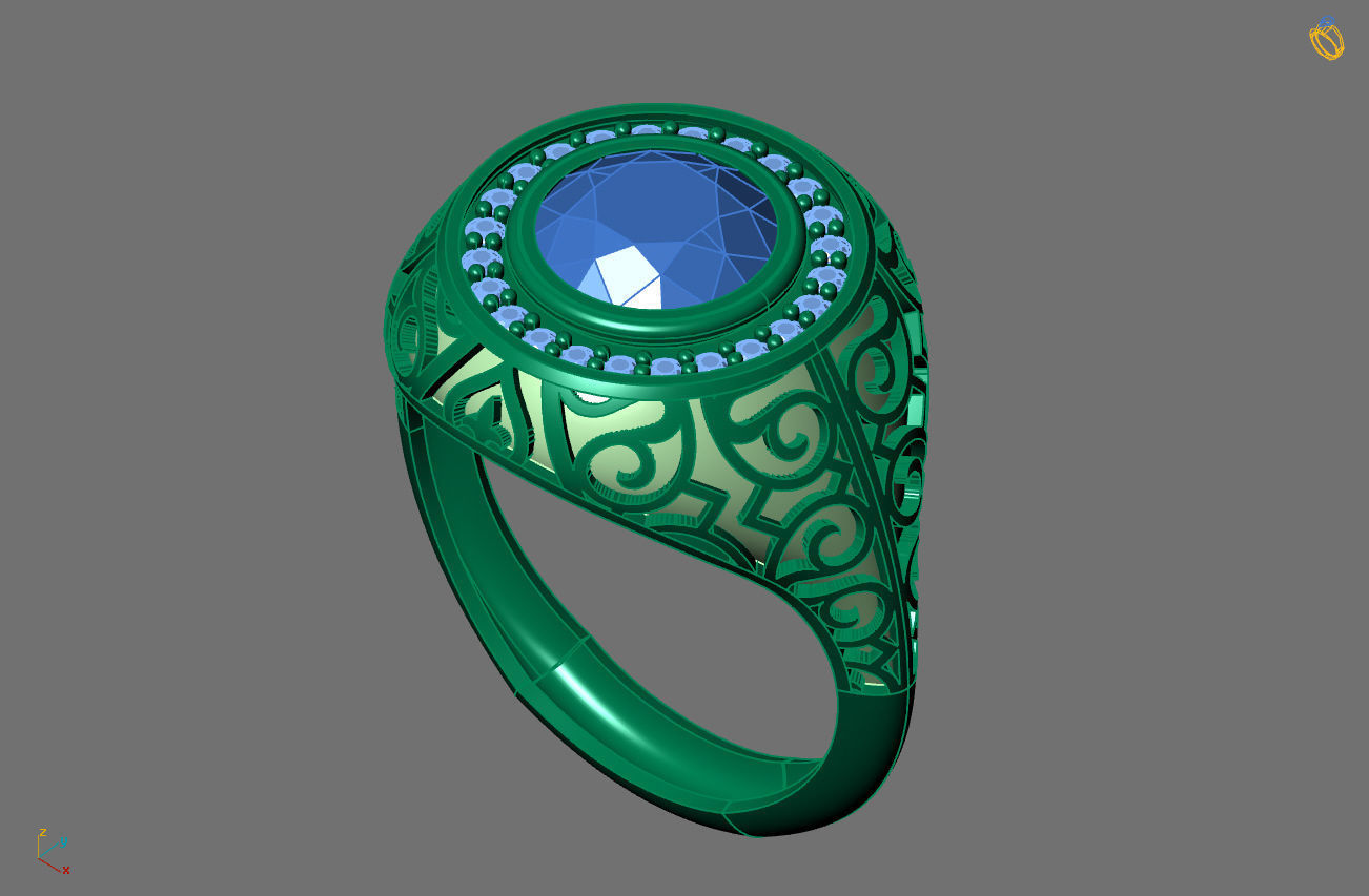 STL 3DM Gents Rings Ready Models Mens Rings 3D print model 3D print model_2
