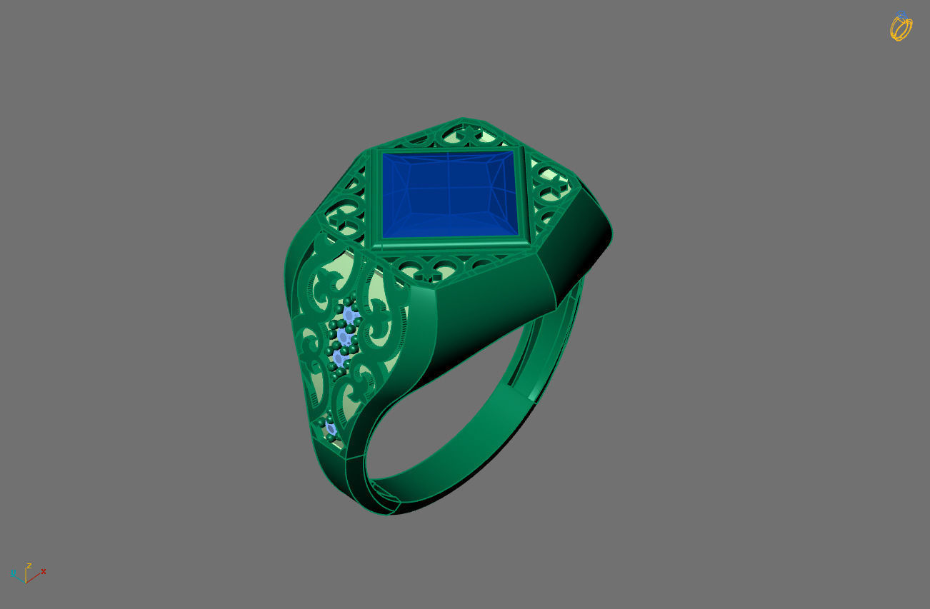 STL 3DM Gents Rings Ready Models Mens Rings 3D print model 3D print model_1