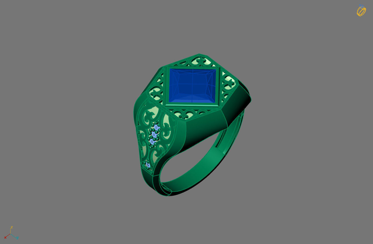 STL 3DM Gents Rings Ready Models Mens Rings 3D print model 3D print model_4