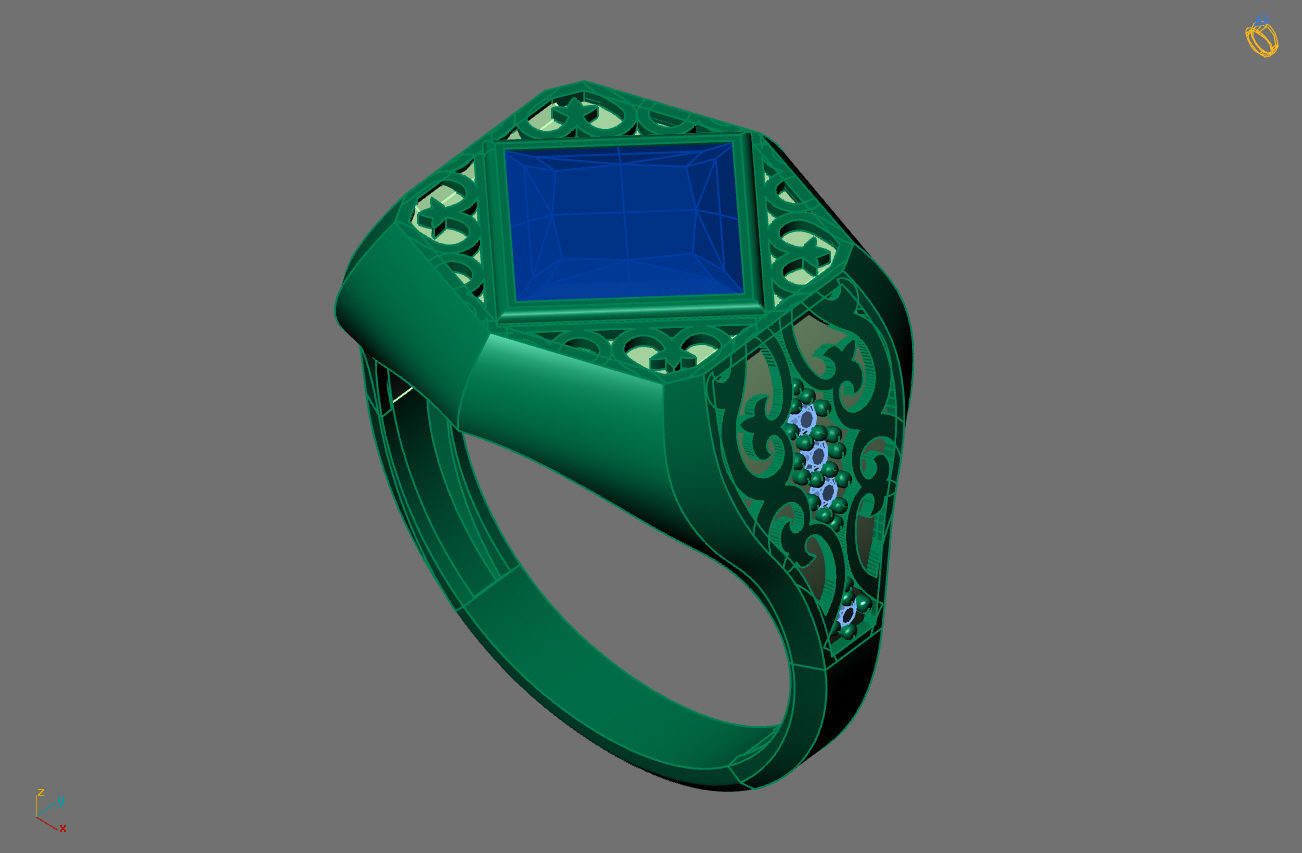 STL 3DM Gents Rings Ready Models Mens Rings 3D print model 3D print model_2