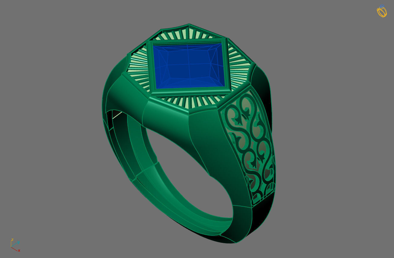 STL 3DM Gents Rings Ready Models Mens Rings 3D print model 3D print model_2