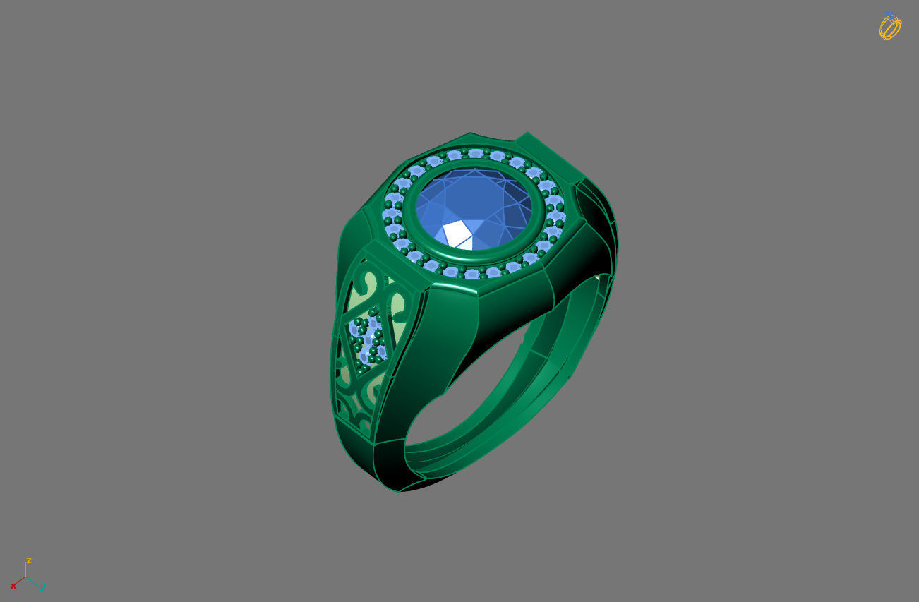 STL 3DM Gents Rings Ready Models Mens Rings 3D print model 3D print model_1