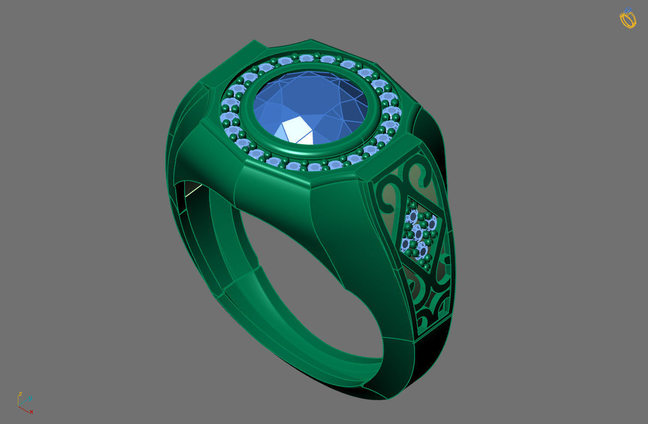 STL 3DM Gents Rings Ready Models Mens Rings 3D print model 3D print model_2