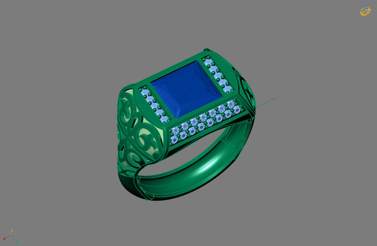 STL 3DM Gents Rings Ready Models Mens Rings 3D print model 3D print model_4