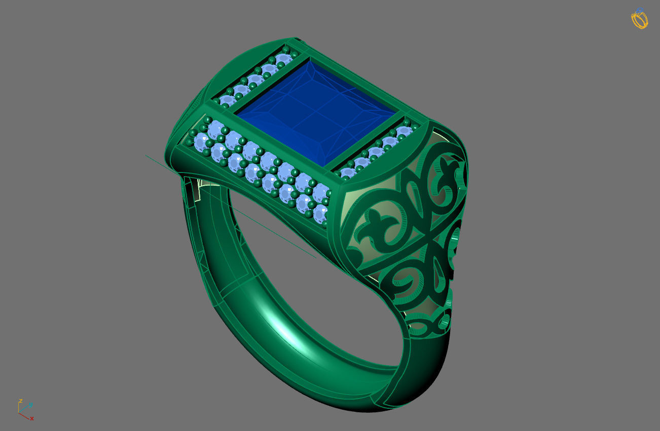 STL 3DM Gents Rings Ready Models Mens Rings 3D print model 3D print model_2
