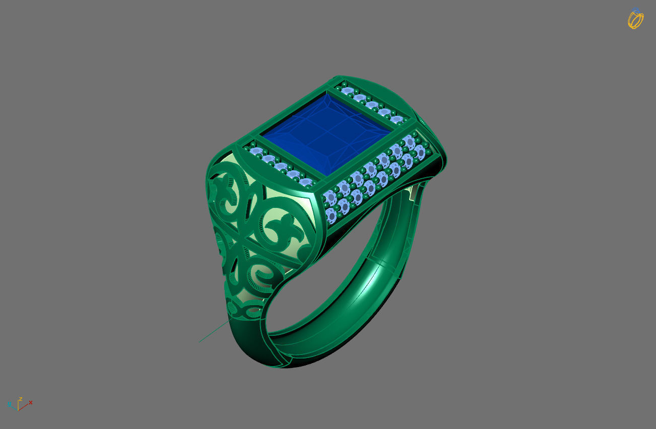 STL 3DM Gents Rings Ready Models Mens Rings 3D print model 3D print model_1