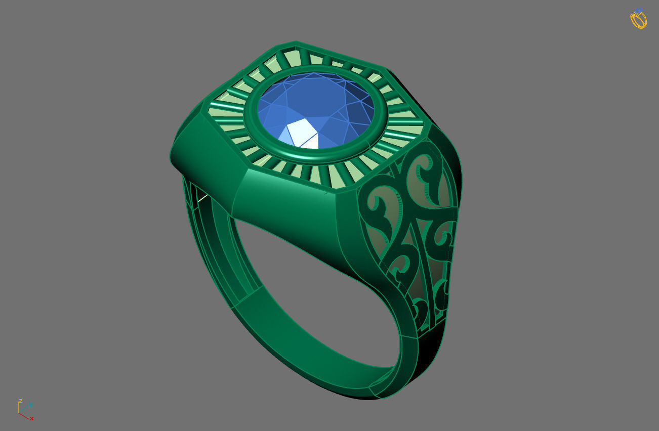 STL 3DM Gents Rings Ready Models Mens Rings 3D print model 3D print model_2