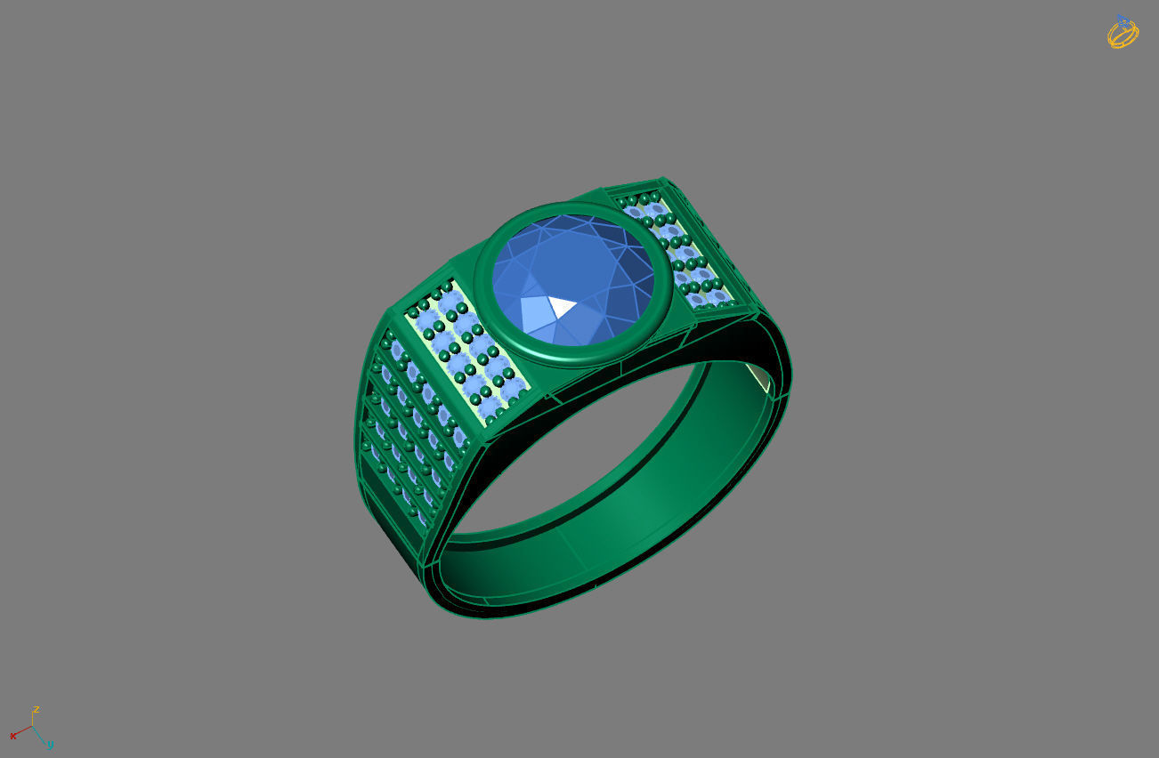 STL 3DM Gents Rings Ready Models Mens Rings 3D print model 3D print model_4
