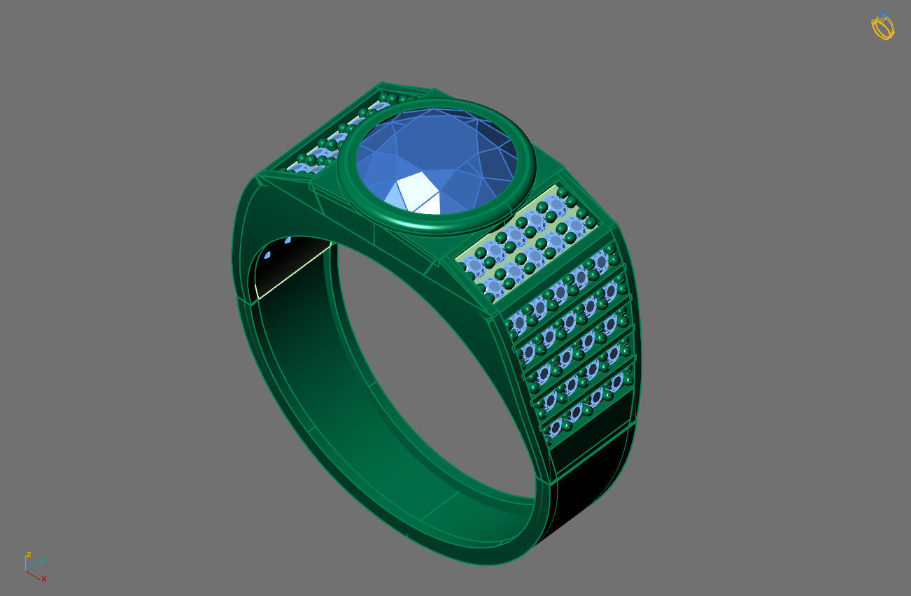 STL 3DM Gents Rings Ready Models Mens Rings 3D print model 3D print model_2