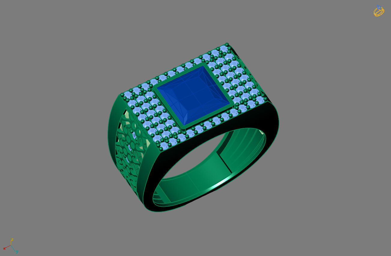 STL 3DM Gents Rings Ready Models Mens Rings 3D print model 3D print model_4