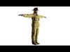 Brave Protector High Quality 3D Model Firefighter Low-poly 3D model_1